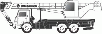 Автокран Ивановец КС 55717 (КамАЗ 53229) 32т