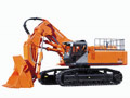 Большой экскаватор Hitachi ZX800 с прямой лопатой