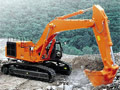 Большой экскаватор Hitachi ZX850H с обратной лопатой