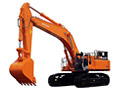 Большой экскаватор Hitachi ZX800 с обратной лопатой
