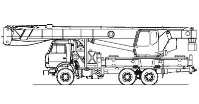 Автокран Мотовилиха КС 5579.2 (КамАЗ 53229) 25т