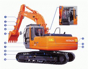 Гусеничный экскаватор Hitachi ZX 210LCK