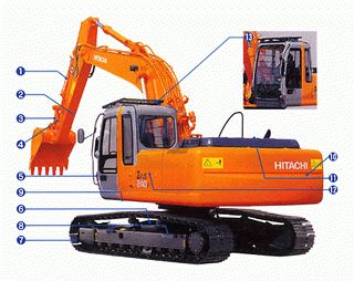 Гусеничный экскаватор Hitachi ZX240K